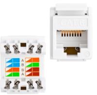 Nova RJ45 Cat6 Şase 180 Derece Keystone Jack